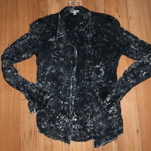 Volcom lightweight distressed bleach shirt